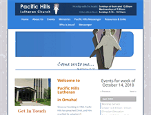 Tablet Screenshot of pacifichillslutheran.org